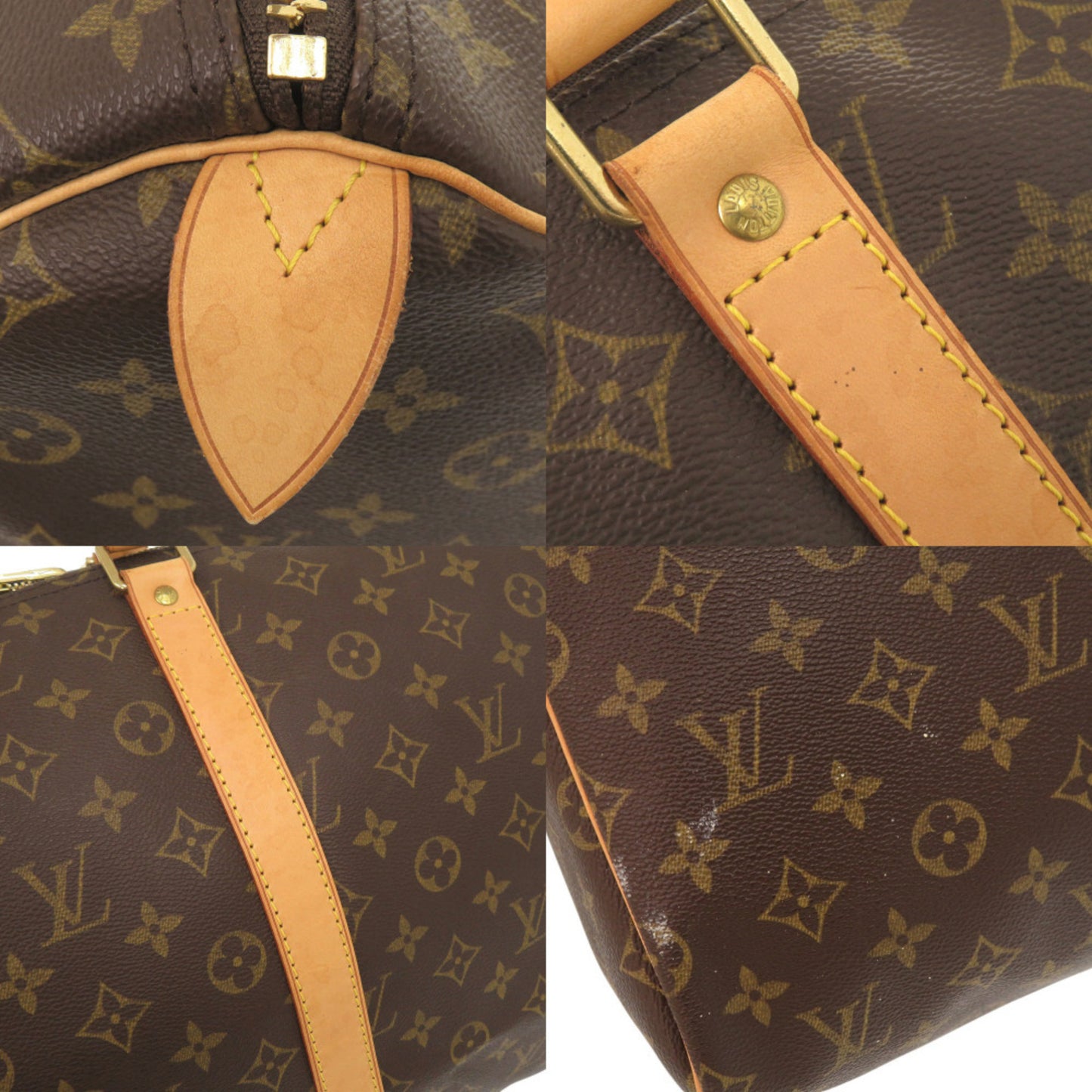 Louis Vuitton Keepall 55 Monogram M41424 Brown Boston Bag 0534 Louis Vuitton