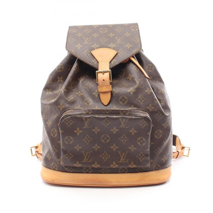 Louis Vuitton Montsouris Gm Backpack Bag Coated Canvas Leather Monogram