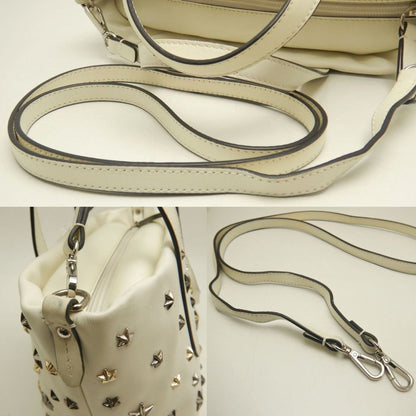 Jimmy Choo Mini Sarah Star Stud Handbag In White Leather
