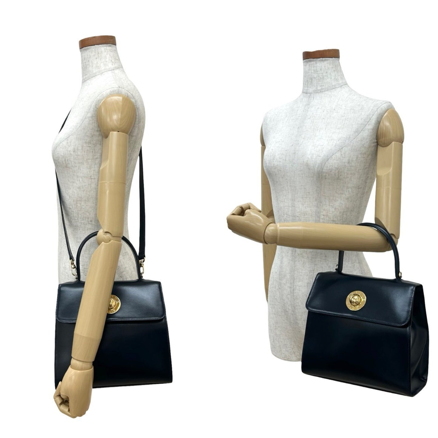 Celine Star Ball Leather 2-Way Handbag/Shoulder Bag