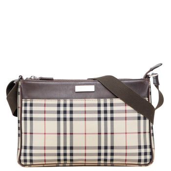 Burberry Nova Check Shoulder Bag In Beige