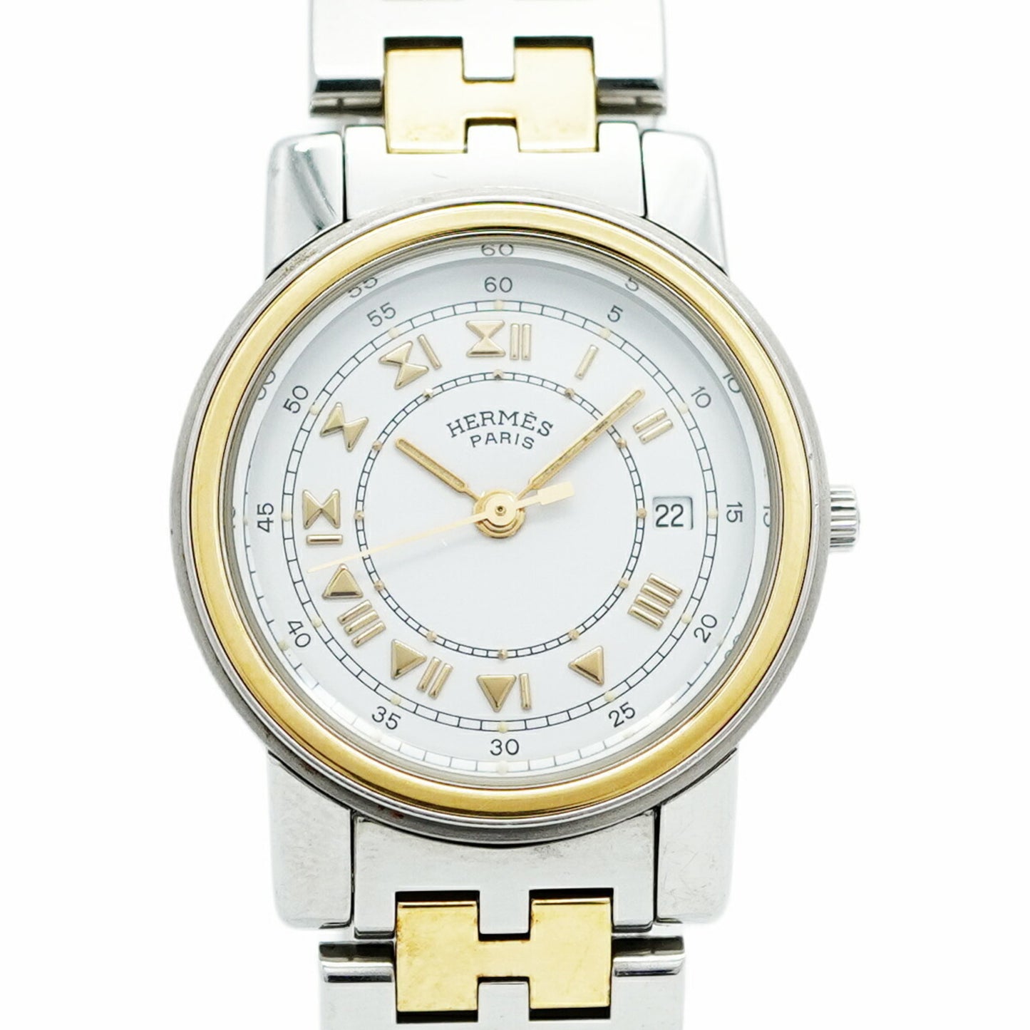 Herms Carrick Ca1.220 White Dial