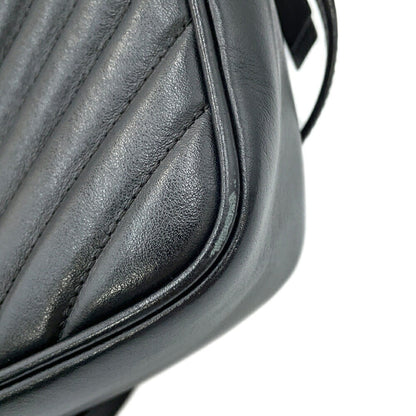 Saint Laurent Shoulder Bag Lou Camera V Stitch Leather 520534 Saint Laurent Paris Black