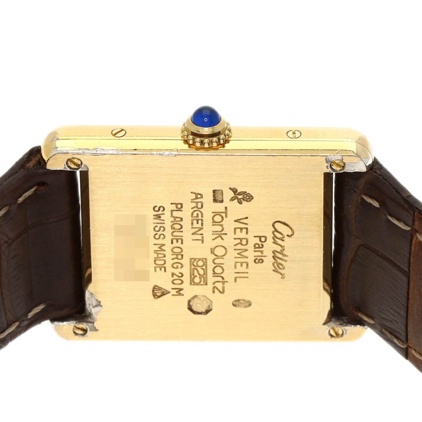 Cartier Must Tank Vermeil Watch