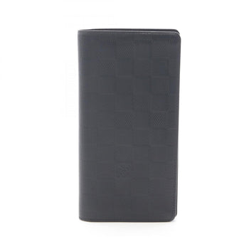 Louis Vuitton Louis Vuitton Portefeuille Brazza Bi-Fold Long Wallet Leather Damier Infini