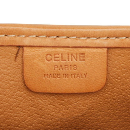 Celine Macadam Pouch Brown Leather