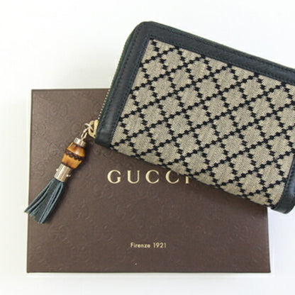 Gucci Diamante Round Wallet 224256 Green Canvas