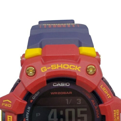 G-Shock Casio Watch Gbd-100Bar-4Jr G-Squad Barcelona Collaboration Double Name Team Color Red Blue