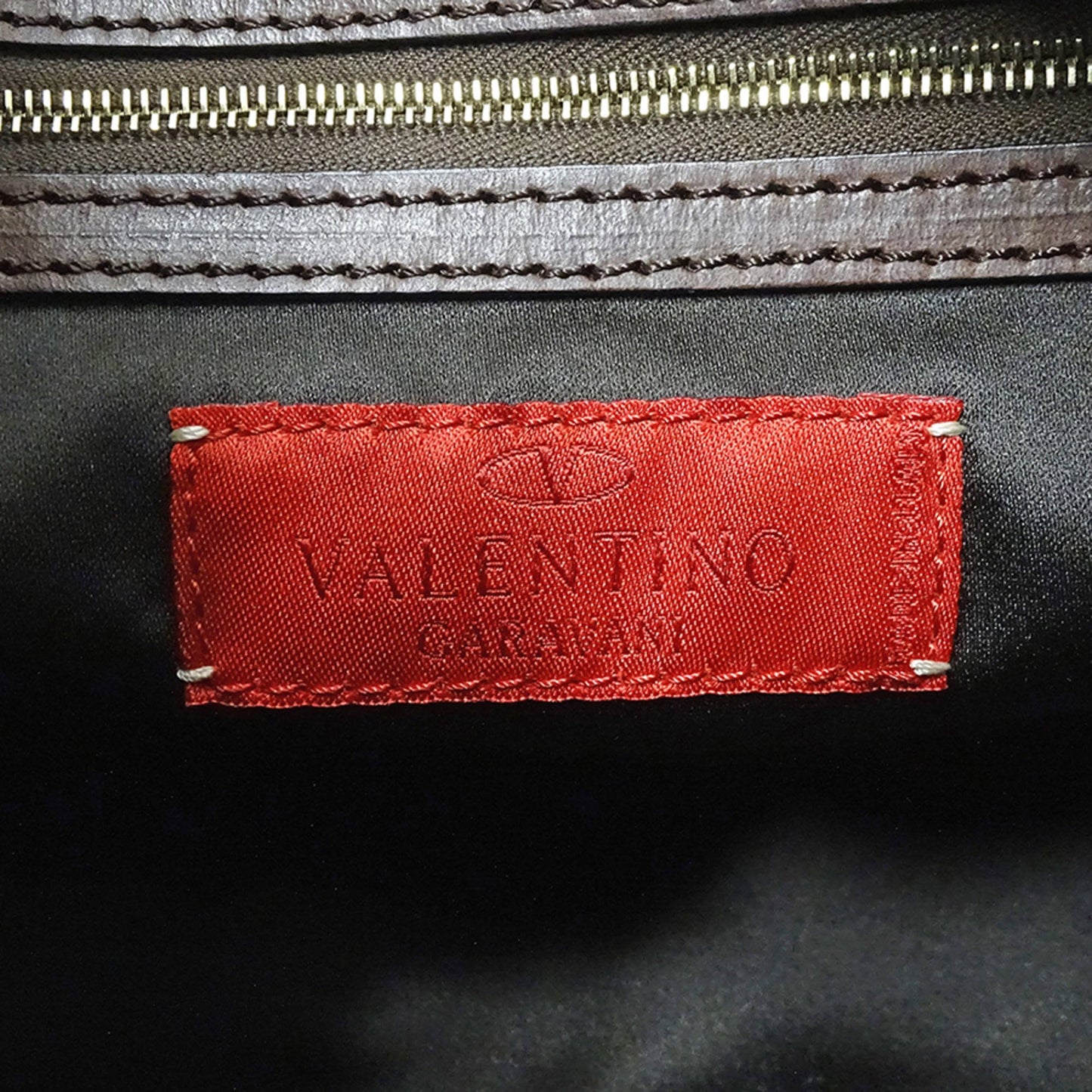 Valentino Garavani Women'S Suede And Fur Shoulder Bag With Brown Plastic Chain