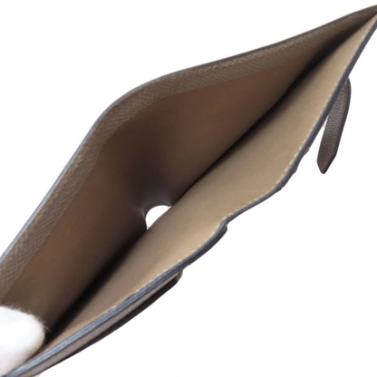 Hermes Herms Bearn Compact Silver Hardware Bifold Wallet Epson