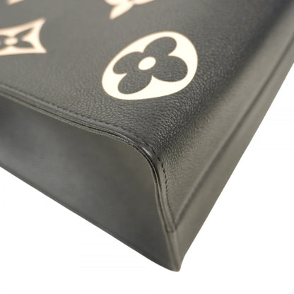 Louis Vuitton Monogram Empreinte On-The-Go Mm Tote Bag M45495 Black/Beige 2-Way