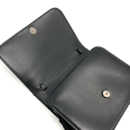 Balenciaga B Shoulder Bag Leather 592898 Black