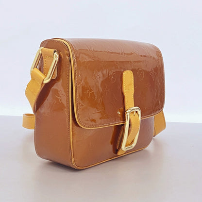 Louis Vuitton Vernis Christie Gm Shoulder Bag M91107 Bronze