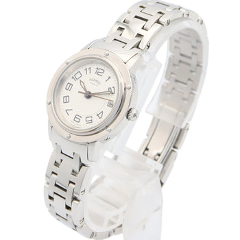 Herms Clipper Classic Stainless Steel Watch For Women