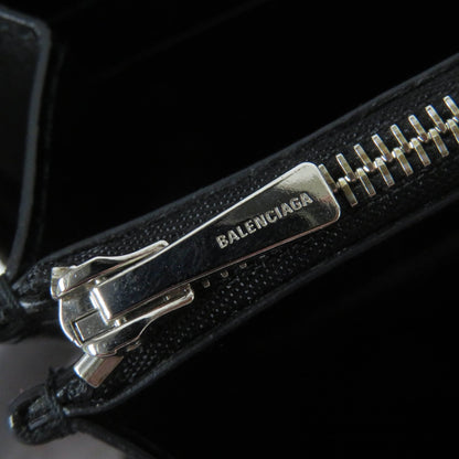 Gucci X Balenciaga 681710 Floral Round Zip Leather Long Wallet In Multicolor