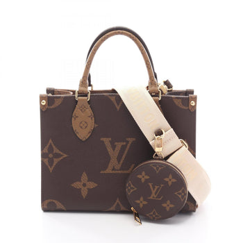Louis Vuitton On The Go Pm Monogram Giant Reverse Handbag