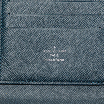 Louis Vuitton Taiga Organizer Atoll Long Wallet M30653 Ocean Navy Leather