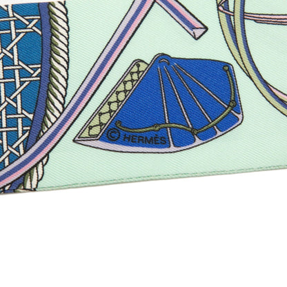 Herms Twilly "Les Voitures A Transformation" Folding Carriage Scarf