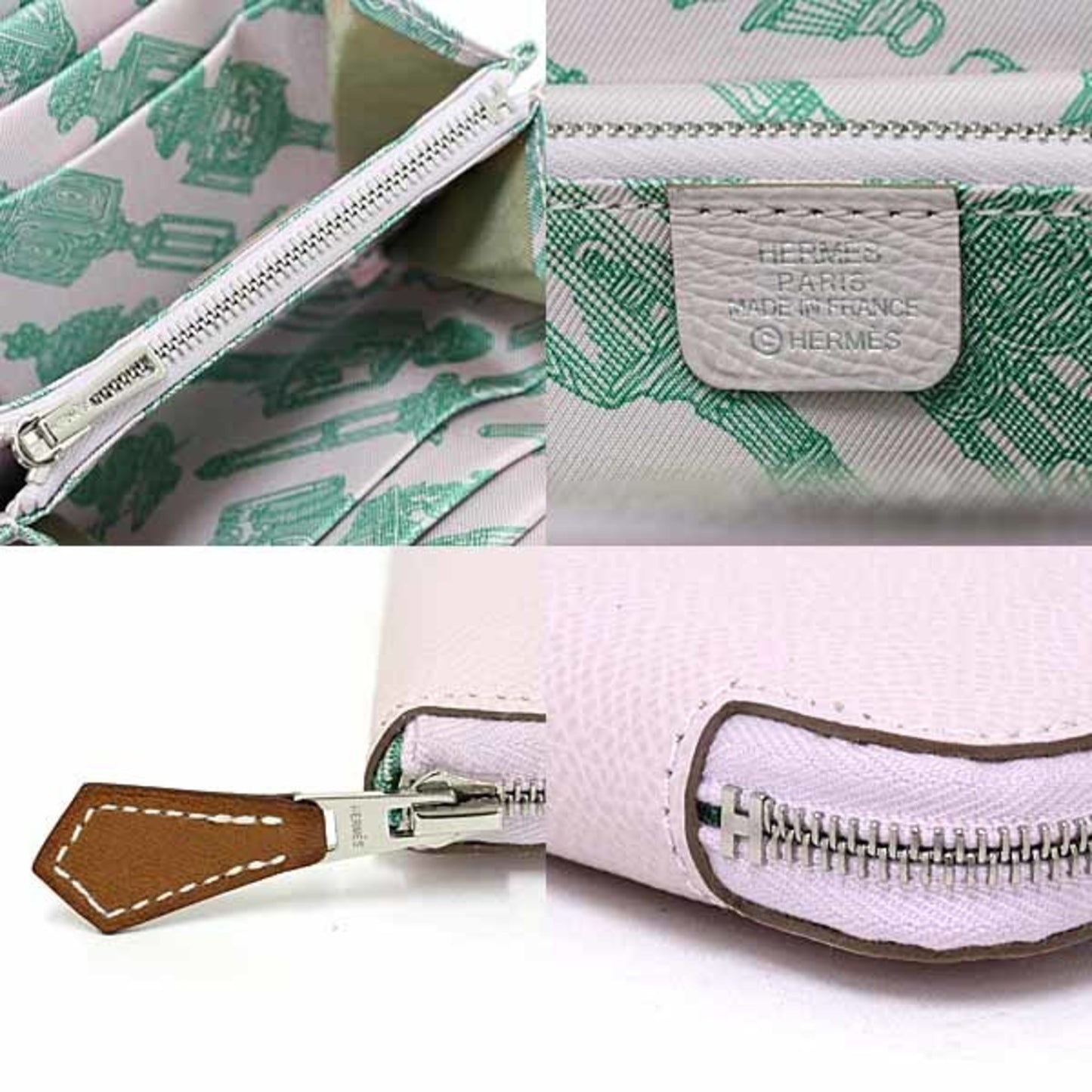 Hermes Herms Azap Compact Silk-In Coin Purse