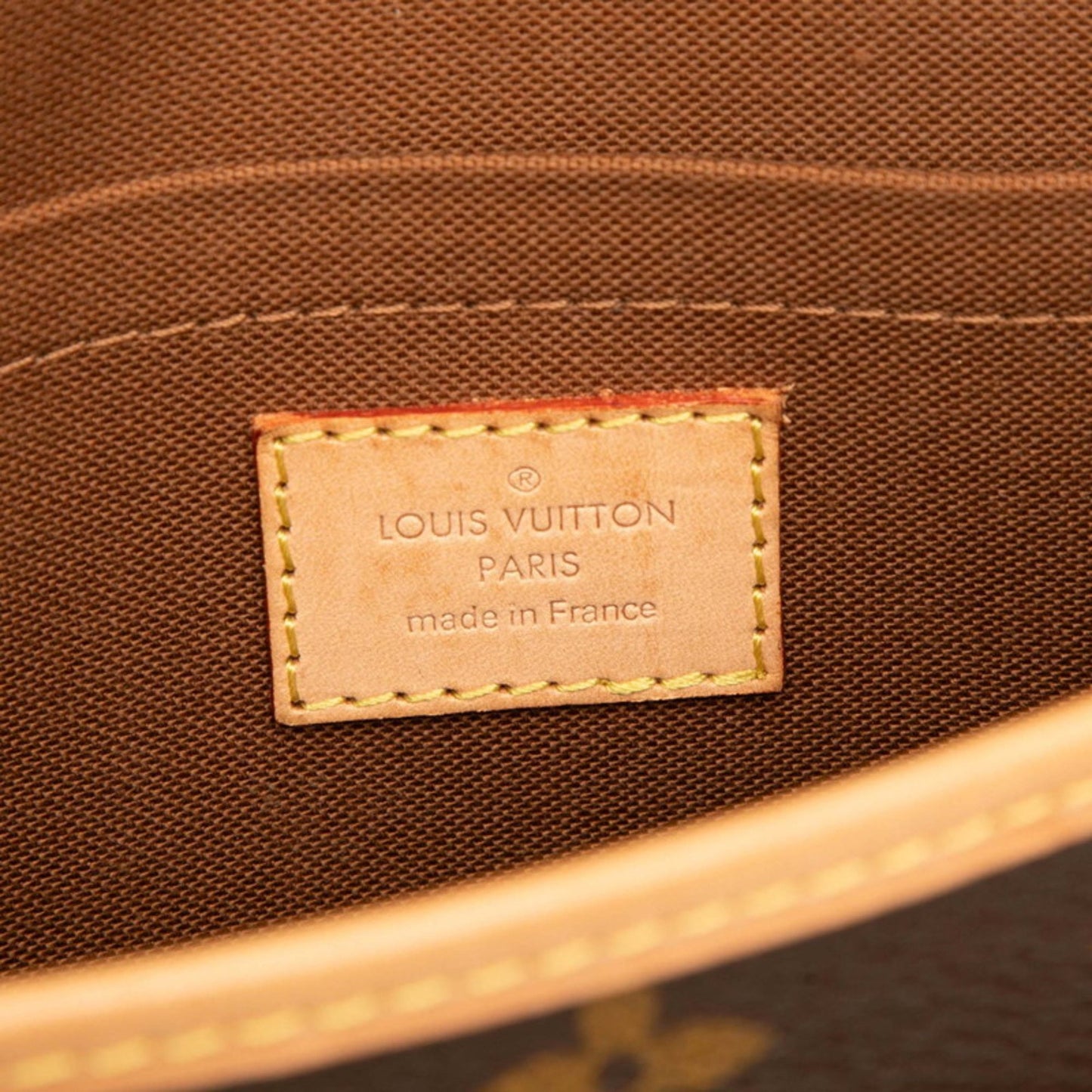 Louis Vuitton Monogram Sologne Shoulder Bag M42250 Brown Leather