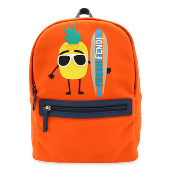 Fendi Fresh Pineapple Backpack In Orange
