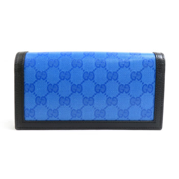 Gucci Wallet Chain Adidas Collaboration Leather Blue X Black White