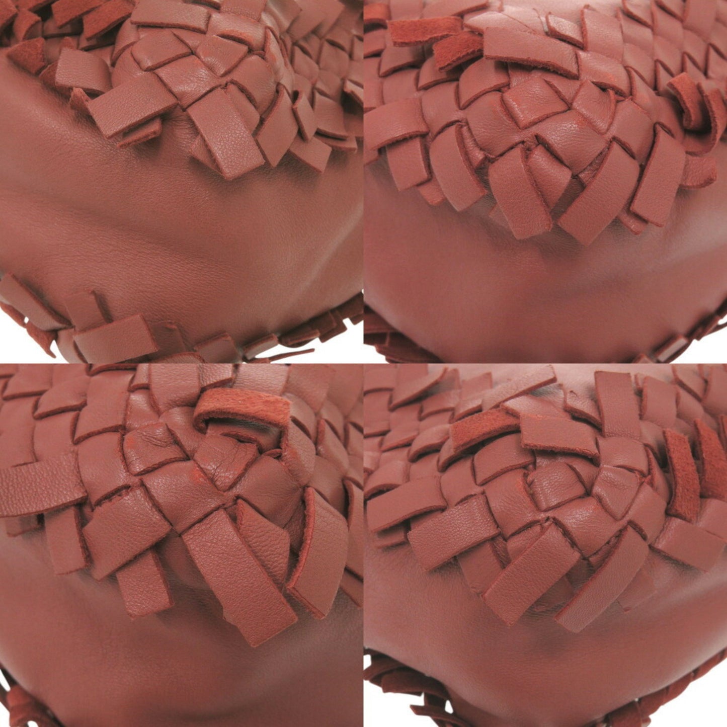 Bottega Veneta Intrecciato Leather Handbag In Bordeaux