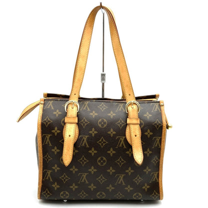 Louis Vuitton M40007 Popincourt Au Tote Bag Brown Monogram Canvas Leather