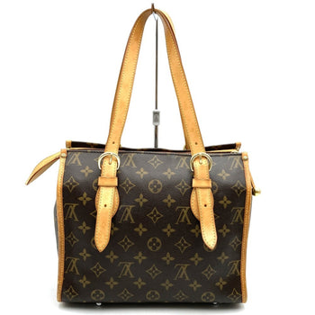 Louis Vuitton M40007 Popincourt Au Tote Bag Brown Monogram Canvas Leather