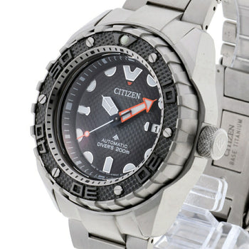 Citizen Promaster Marine Mechanical Diver 200M Nb6004-83E 9051-S122961 Grey Automatic Watch A-158546