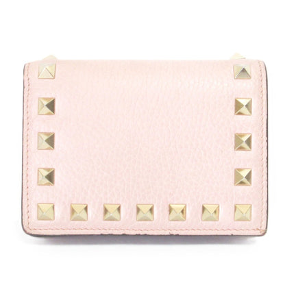 Valentino Rockstud Bi-Fold Wallet Pink