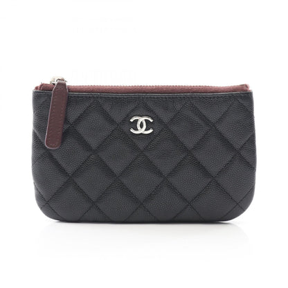 Chanel Matelasse Pouch Bag In Grained Calfskin Leather