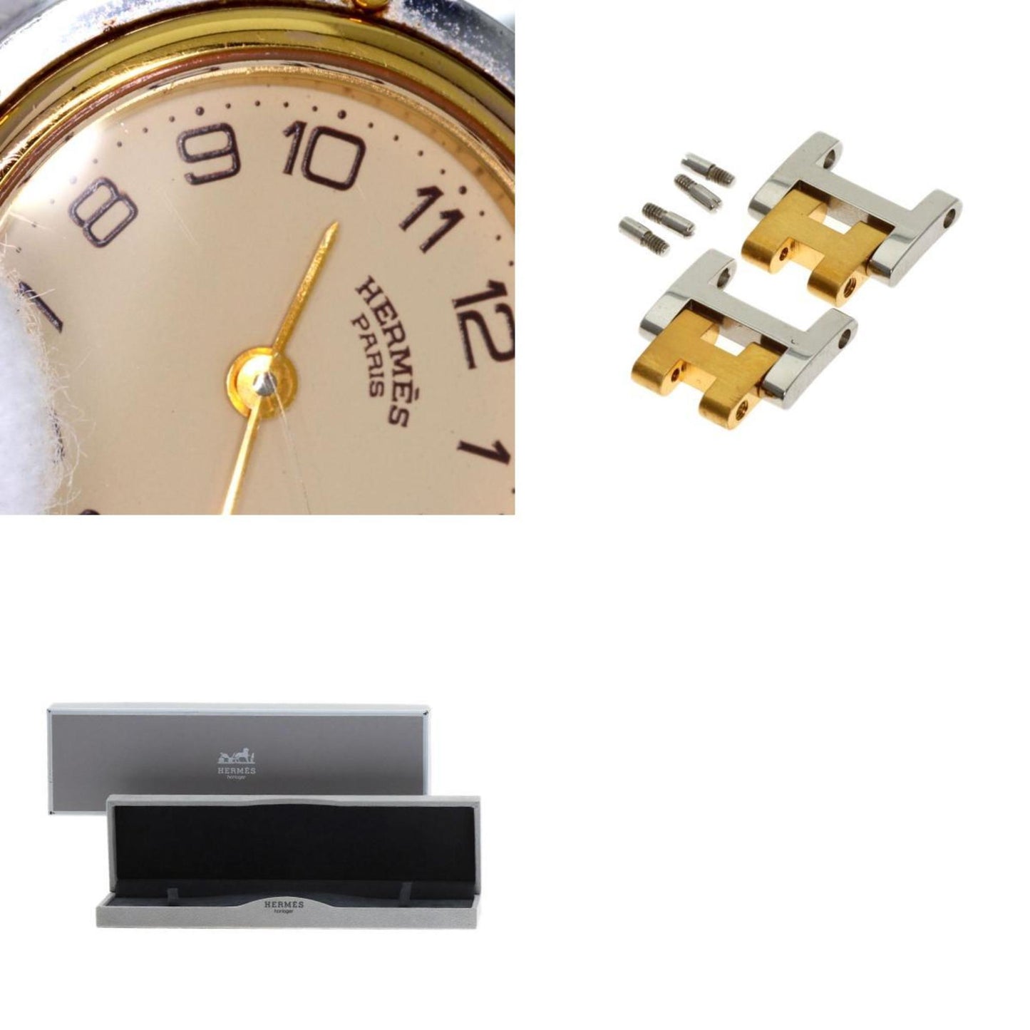 Hermes Clipper Old Buckle Watch Stainless Steel Ssxgp
