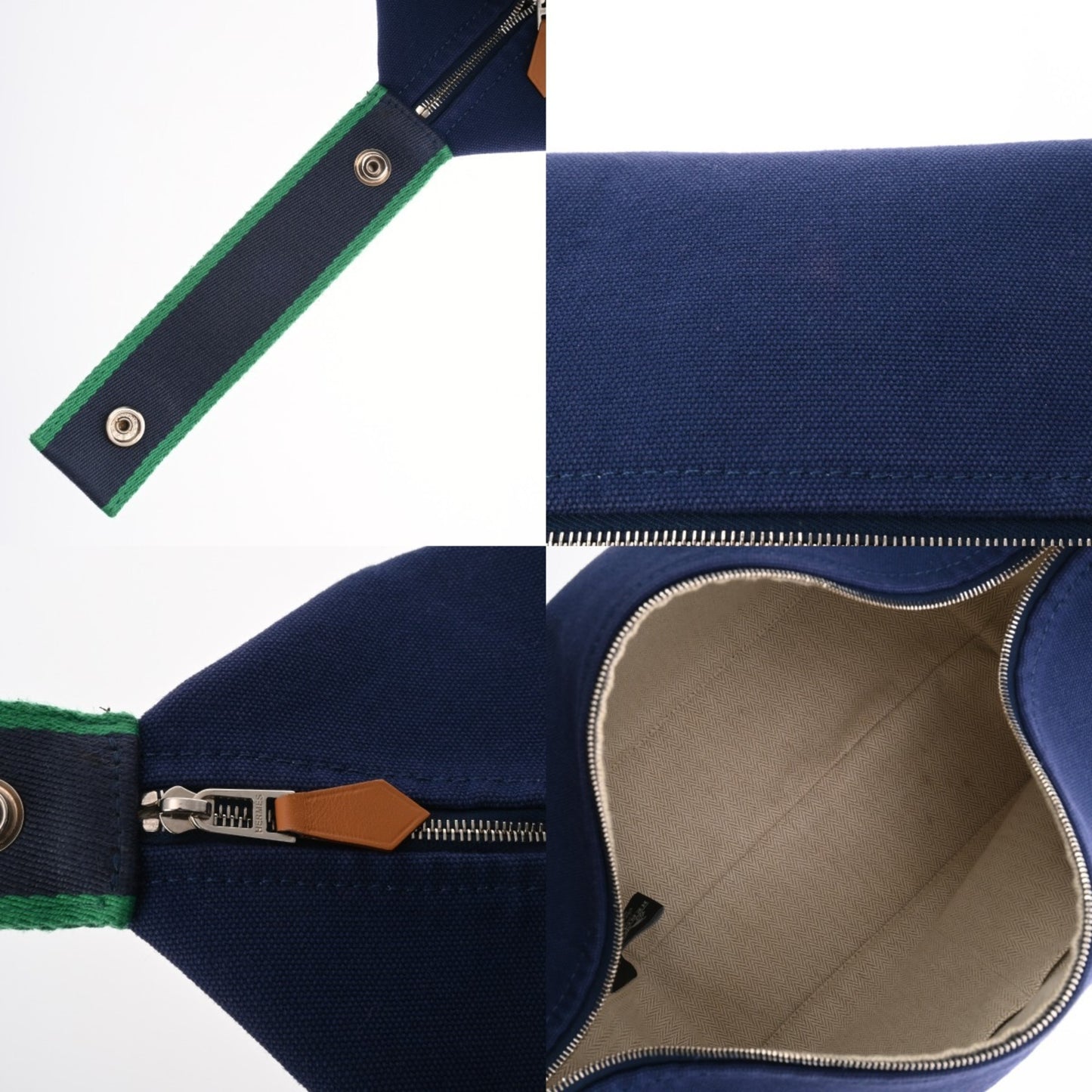 Hermes Bride A Black Gm Blue Marine