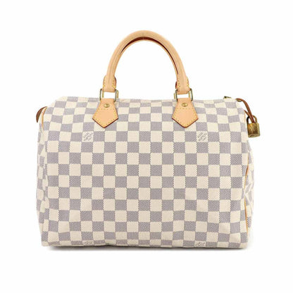 Louis Vuitton Damier Azur Speedy 30 Handbag N41533 Gold Hardware