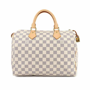 Louis Vuitton Damier Azur Speedy 30 Handbag N41533 Gold Hardware