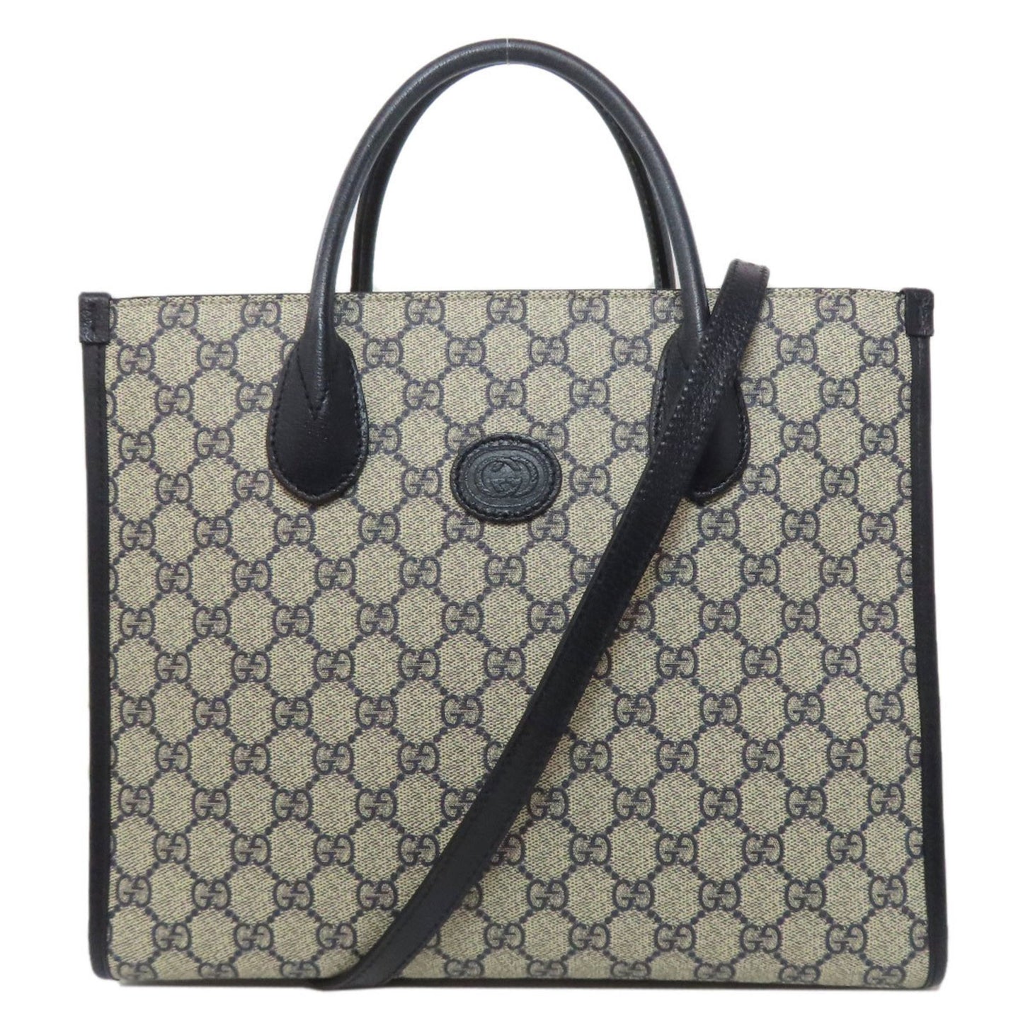 Gucci 659983 Gg Supreme 2-Way Tote Bag Pvc