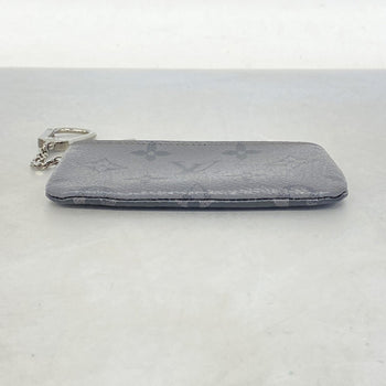 Louis Vuitton Monogram Eclipse Reverse Pochette Cle Wallet/Coin Case M80905 Gray/Black