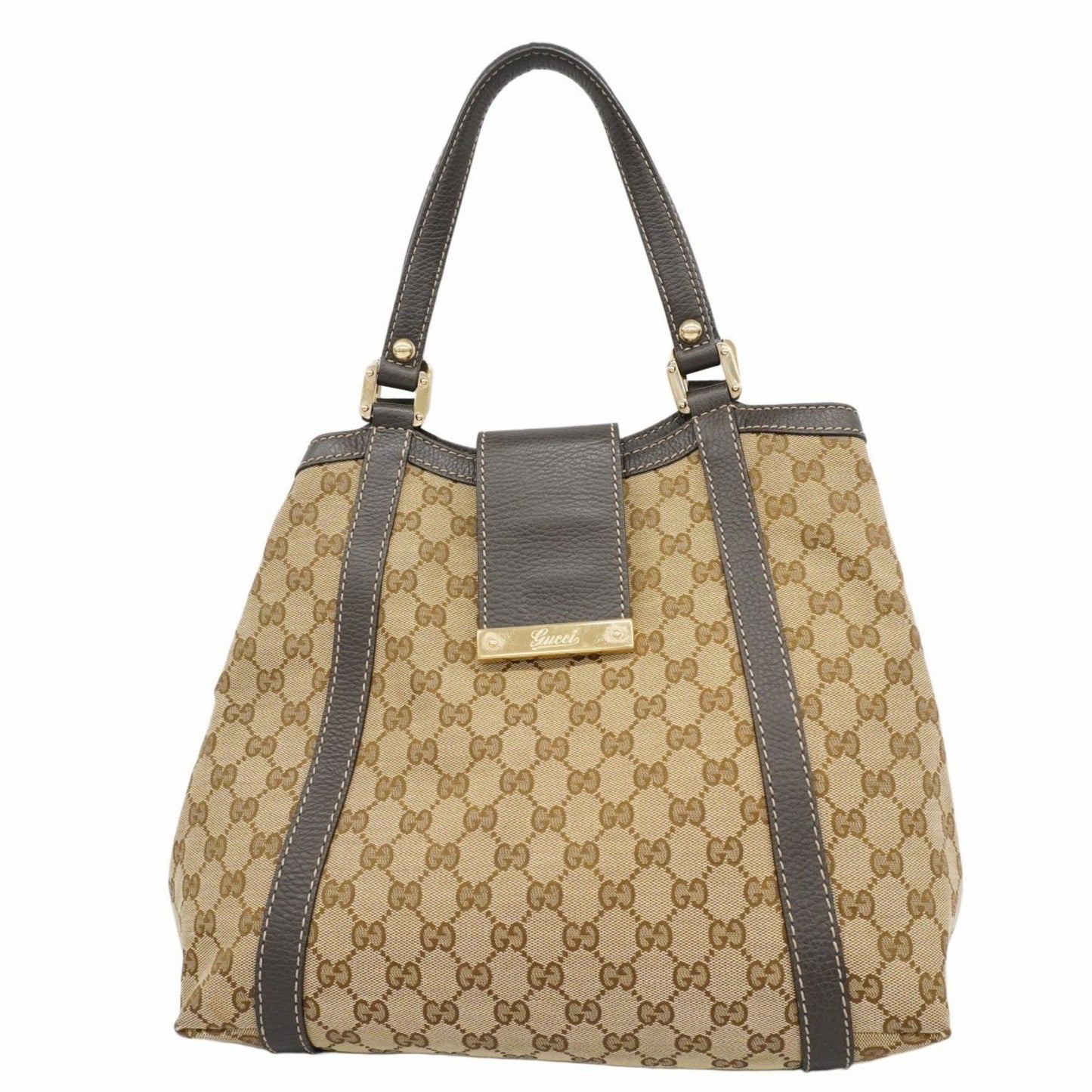 Gucci Gg Canvas Handbag 364835 Brown