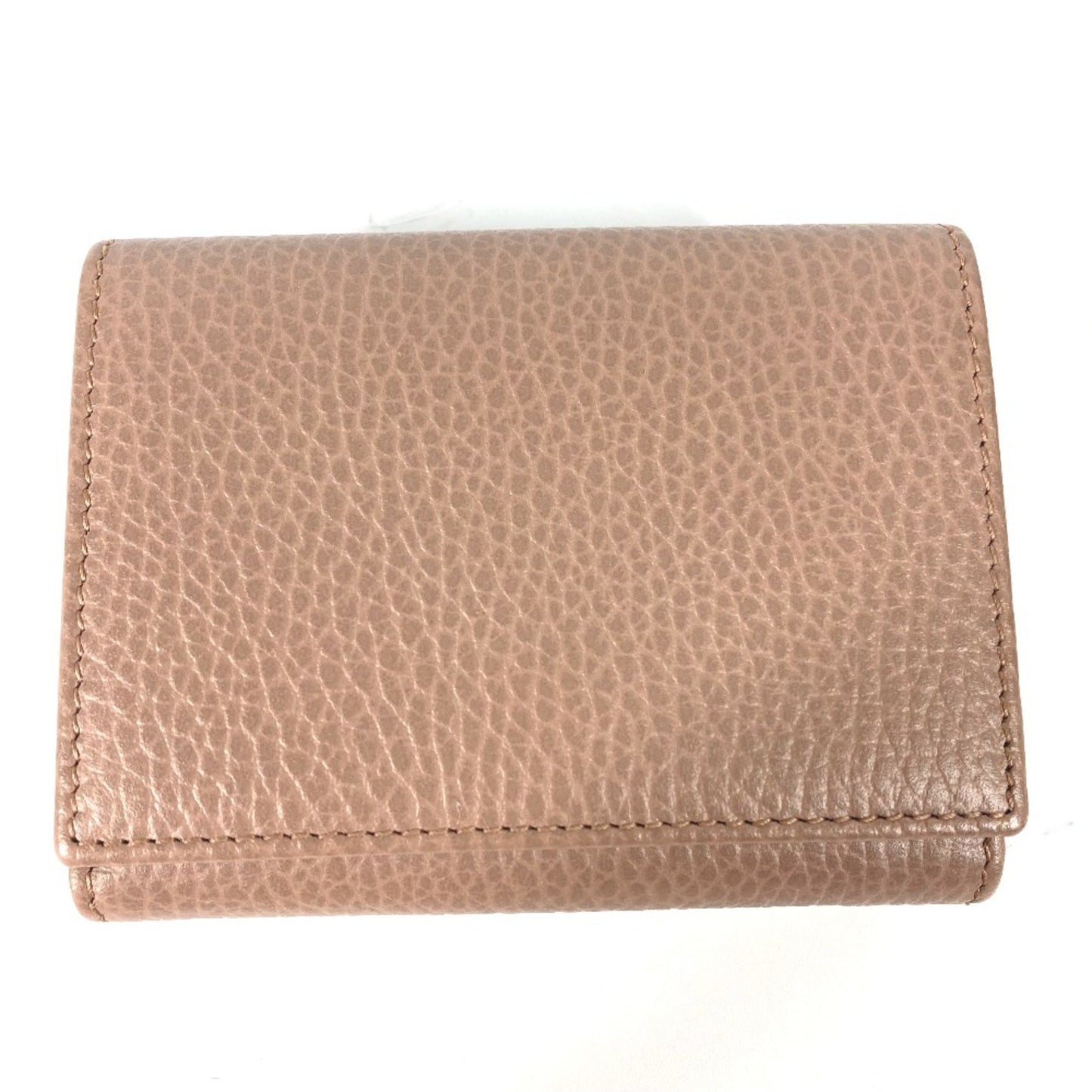 Gucci 474746 Compact Wallet Trifold Wallet Beige