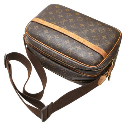Louis Vuitton Monogram Reporter Pm Crossbody Shoulder Bag M45254 Brown Leather