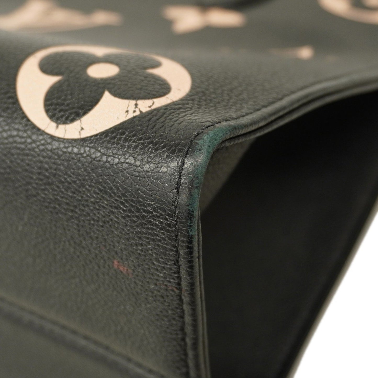 Louis Vuitton Monogram Empreinte Two-Tone On-The-Go Tote Bag M45495 Black/Beige 2-Way