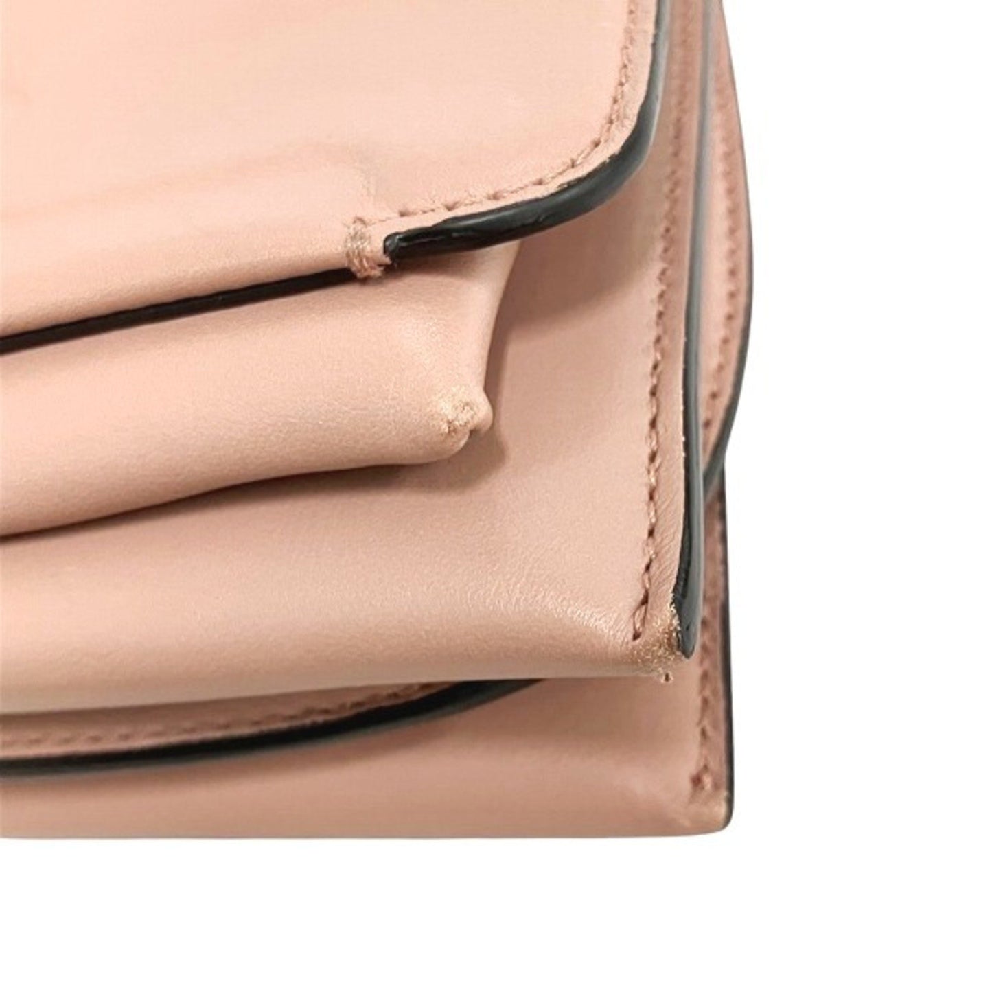 Salvatore Ferragamo Ferragamo Gancini Ez-21I163 Pink Leather Shoulder Bag