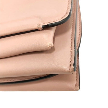Salvatore Ferragamo Ferragamo Gancini Ez-21I163 Pink Leather Shoulder Bag