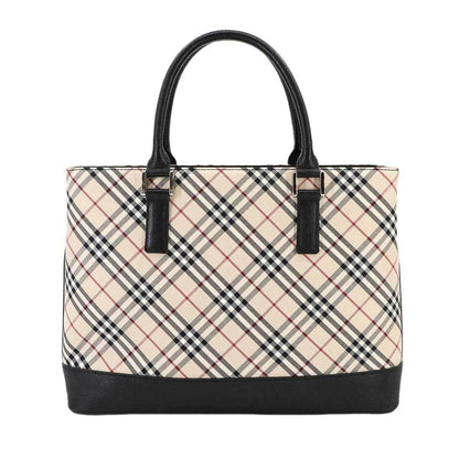 Burberry Nova Check Handbag In Canvas And Leather