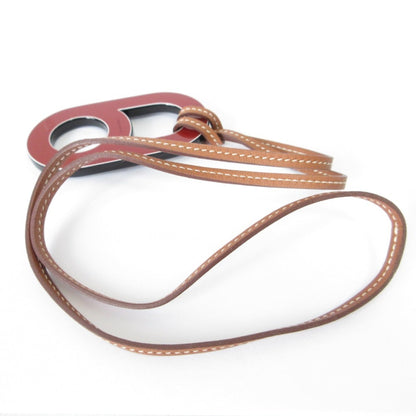 Hermes Variation Pendant Necklace Navy Red