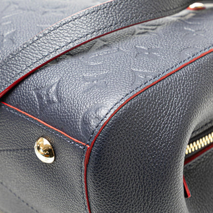 Louis Vuitton Monogram Empreinte Montaigne Bb Shoulder Bag/Handbag 2-Way M42747 Marine Rouge Navy