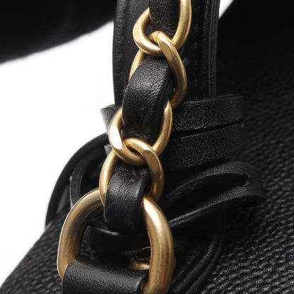 Chanel Cc Filigree Matelasse Vanity Shoulder Bag In Calfskin Leather