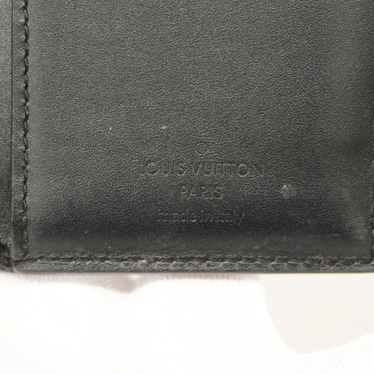 Louis Vuitton Monogram Portefeuille Cherry Wood Compact Wallet M61912 Brown Noir