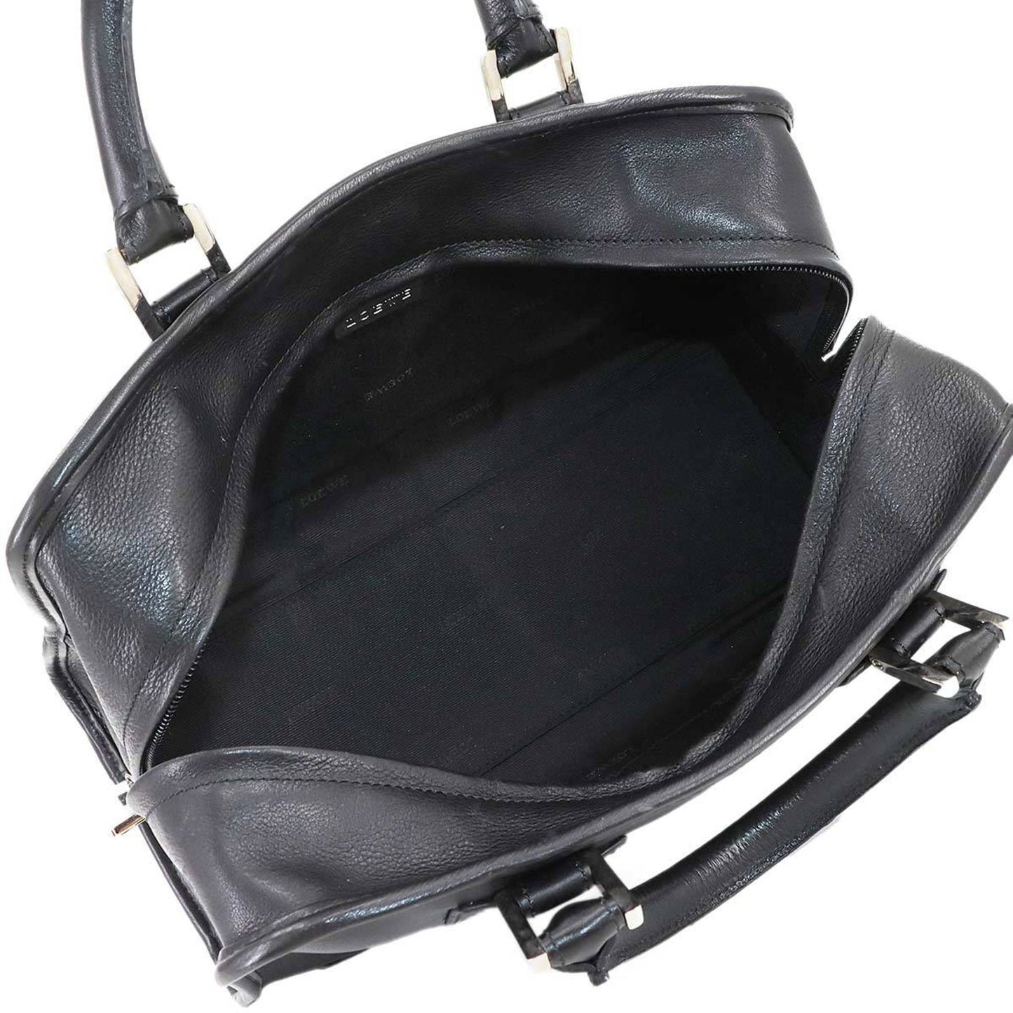 Loewe Amazona 28 Handbag In Black Leather